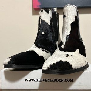 Steve Madden Dex-P Black/White Boots